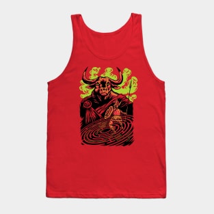 Cool Minotaur and Labyrinth Greek Mythology Tank Top